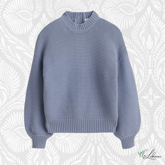 Alex Mill Sweaters - Alex Mill Button-Back Crewneck Knit Sweater